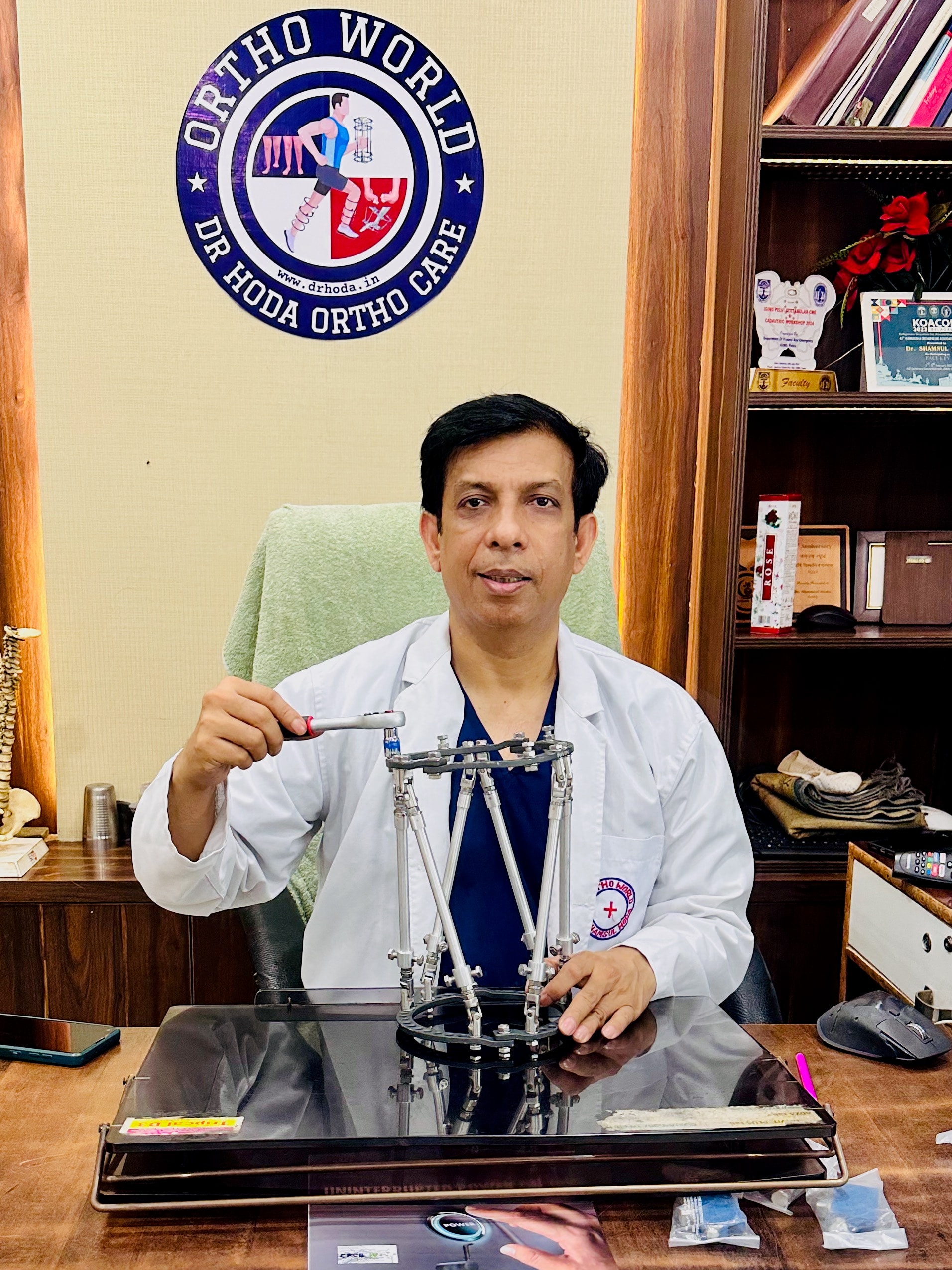 Orthopaedic surgery in progress